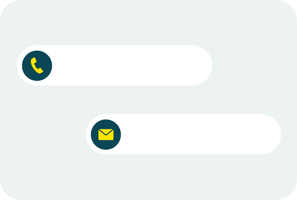 An image of vintedGo Shop's sticker for email and phone number